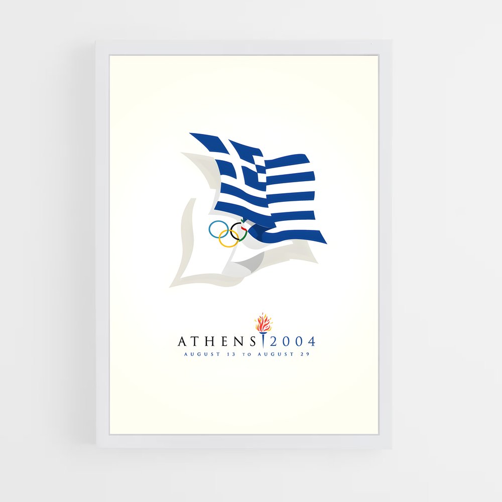 Poster Jeux Olympiques d'Athènes 2004 (vue 3)